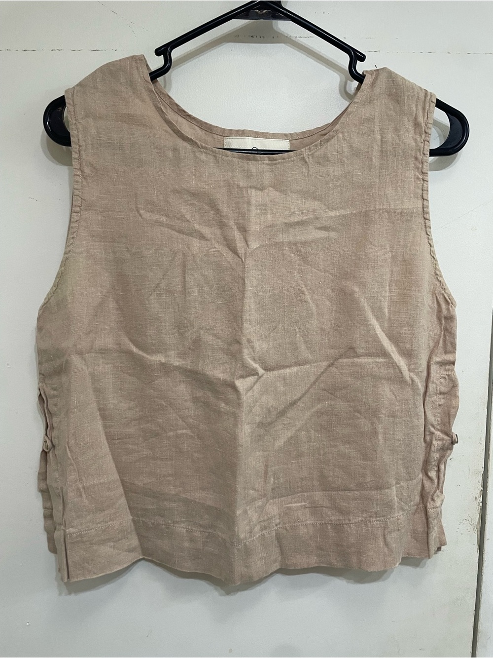 Sugar Candy Mountain cropped linen tank